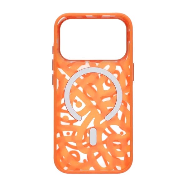 Mobilskal Magsafe med Graffiti för iPhone 17 Pro Max - Orange