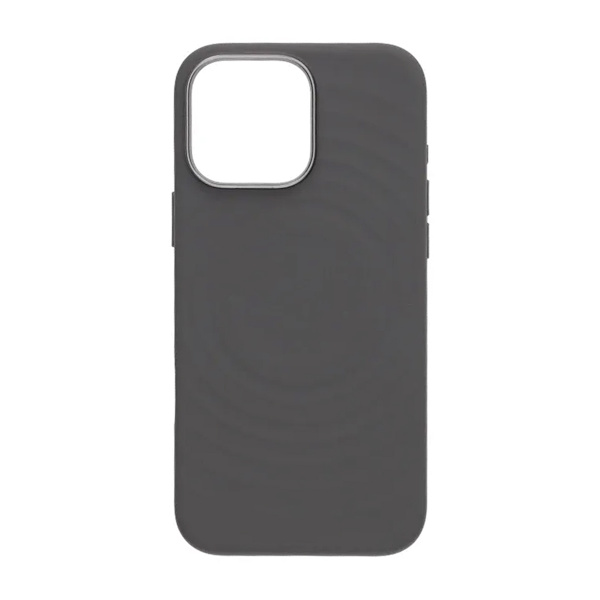 Silicone Mobile Case for iPhone 16 Pro Max - Gray with Camera Protection