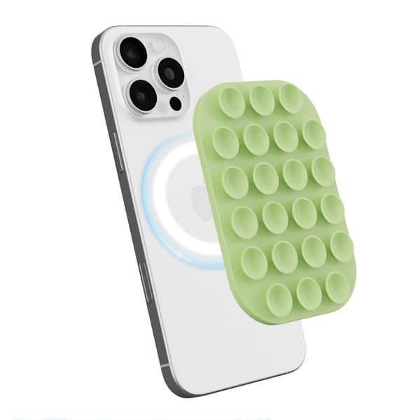 MagSafe Magnetic Silicone Suction Cup Phone Mount Green