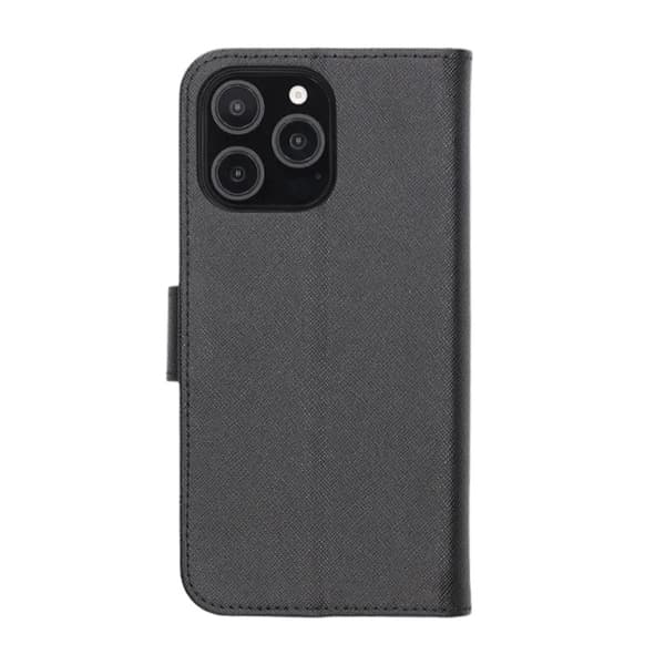 iPhone 16 Pro Wallet Case with Stand - Black