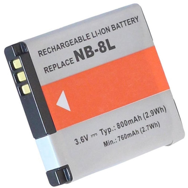 Battery for NB-8L replacement battery