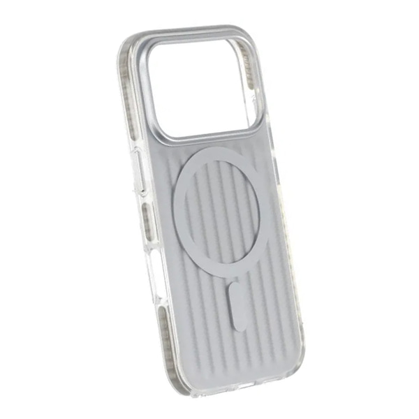 Mobile Case Corrugated Magsafe for iPhone 17 Pro - Silver