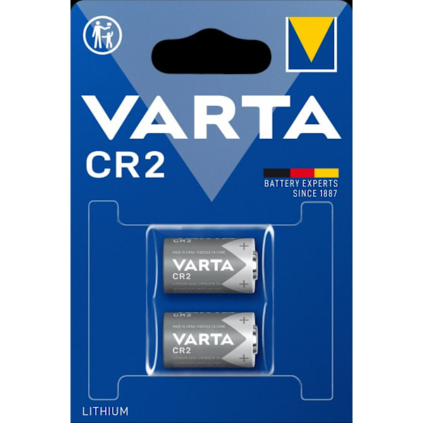 VARTA Lithium Cylindrical battery CR2, 2-pack