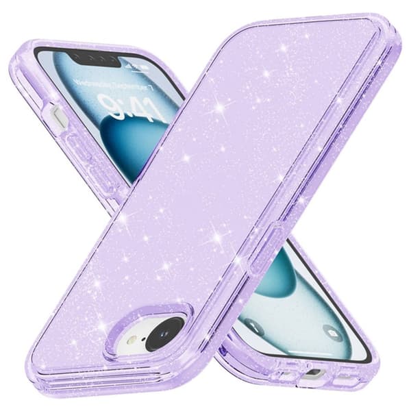 iPhone 17e/16e Glitter Case - Purple