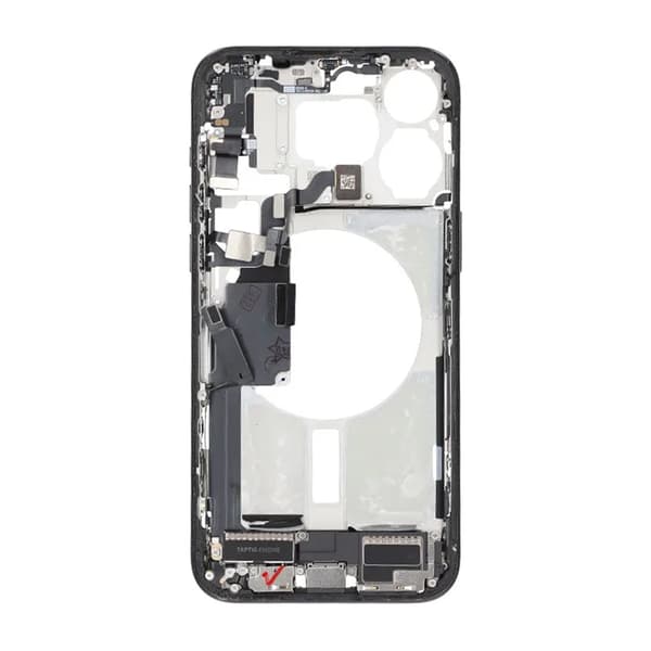Middle frame with small parts for iPhone 15 Pro Max - Black Titanium OEM