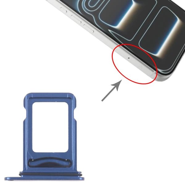 SIM card holder Dual SIM for iPhone 17 Pro - Deep blue