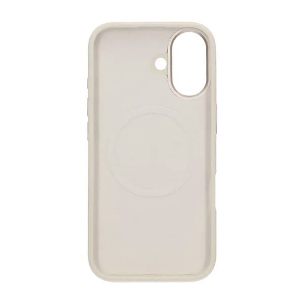 Mobilskal Silikon med Kamera Metallram för iPhone 17 - Vit