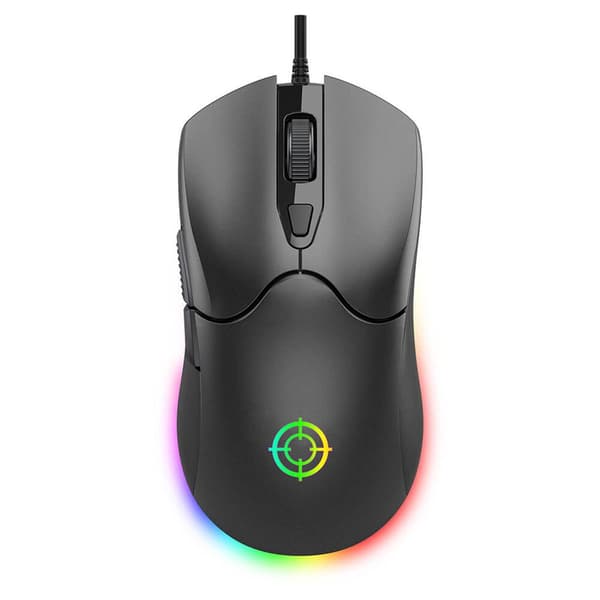 North M100 Wired Gaming Mouse - black with RGB lighting