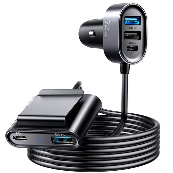 Joyroom 72W high power USB Car Charger 3xUSB-A 3.0 & 2xUSB-C 3.0
