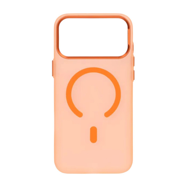 Ice Mist PC Magnetic Case For iPhone 17 Pro Max Orange