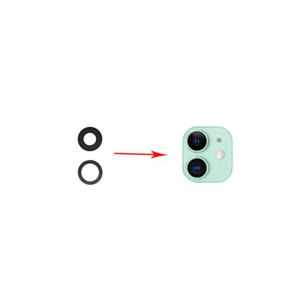 Original iPhone 12 Bak Kameralins Med Tejp - 2-pack