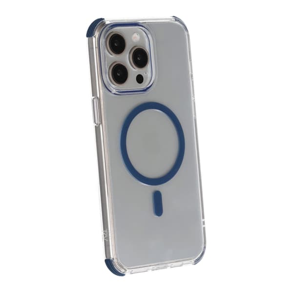 iPhone 15 Pro Rvelon Mobile Case Magnet with Edge Protection - Blue