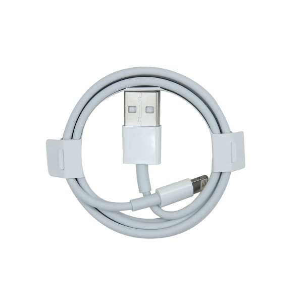 USB-A till Lightning kabel Vit - 1m (miljö)