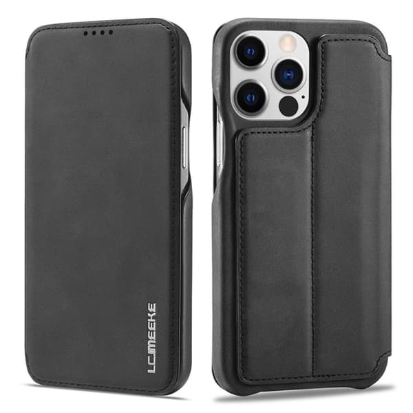 LC.IMEEKE iPhone 15 Pro Max Cover with Stand - Black