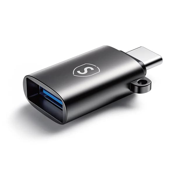 SiGN USB-A till USB-C Adapter Svart