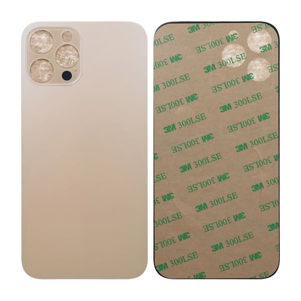 iPhone 12 Pro Max Back Glass with Adhesive Tape - Gold