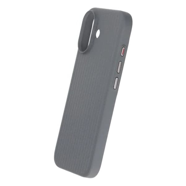 Corrugated Rock Sand Magnetic Case - iPhone 17 Gray