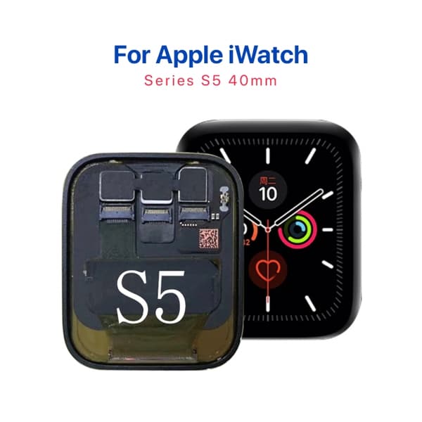 Apple Watch 5 & SE 40mm Skärm med LCD Display - Original Svart