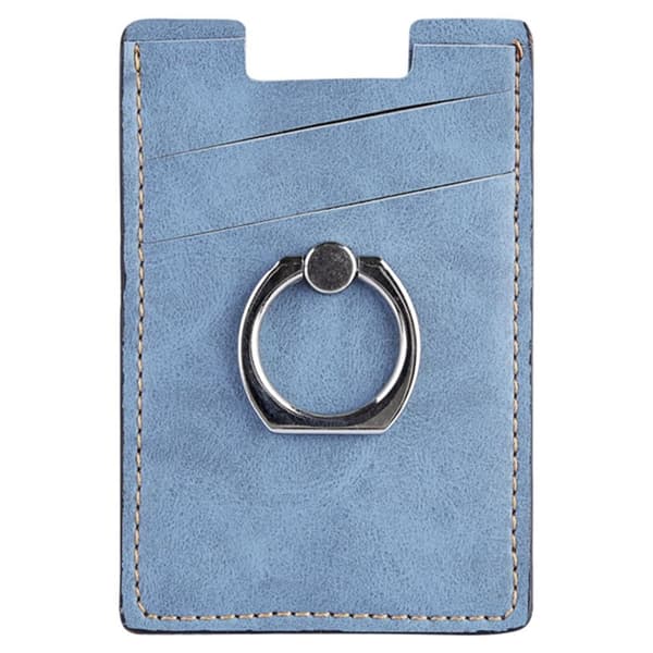 MRC03 Card Holder with Ring Stand for Mobile - Light Blue