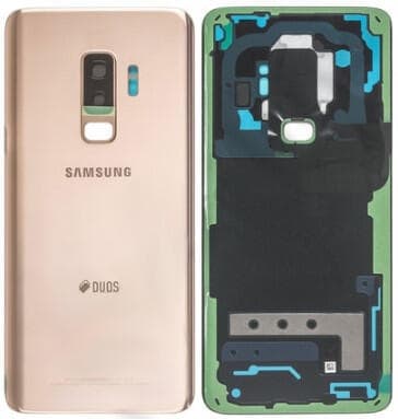 Samsung Galaxy S9 Plus Baksida med tejp - Guld Svart