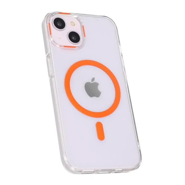 iPhone 15 Shockproof Mobile Case with Magsafe - Orange