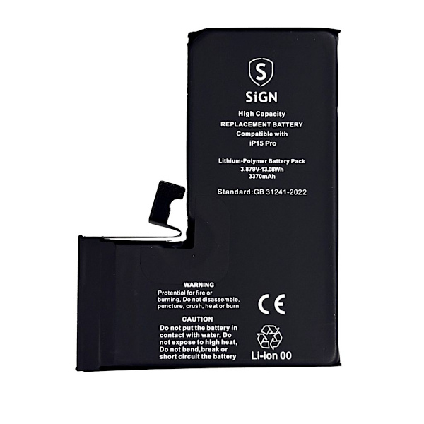 iPhone 15 Pro High Capacity Battery - 3350mAh