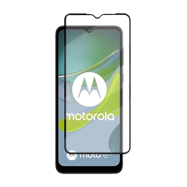 Motorola Moto E13 Screen Protector Full Coverage - Black - bulk
