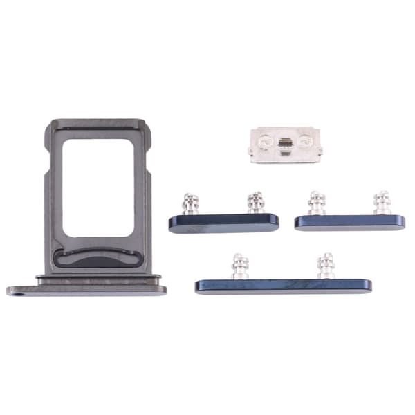 iPhone 12 Pro Sim Card Holder (Dual) + Side buttons - Blue