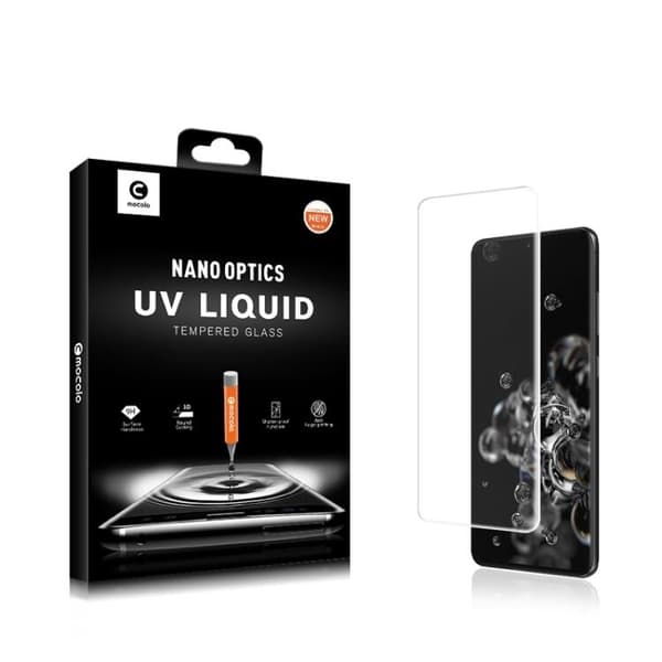 Samsung Galaxy S20 Plus MOCOLO UV Skärmskydd i 3D Härdat Glas Svart