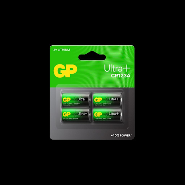 GP CR 123A-U4/ 123A lithium battery - 4 Pack