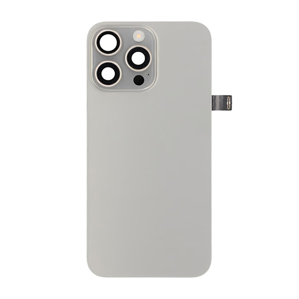 iPhone 15 Pro Max Back Glass Complete OEM - Natural Titanium