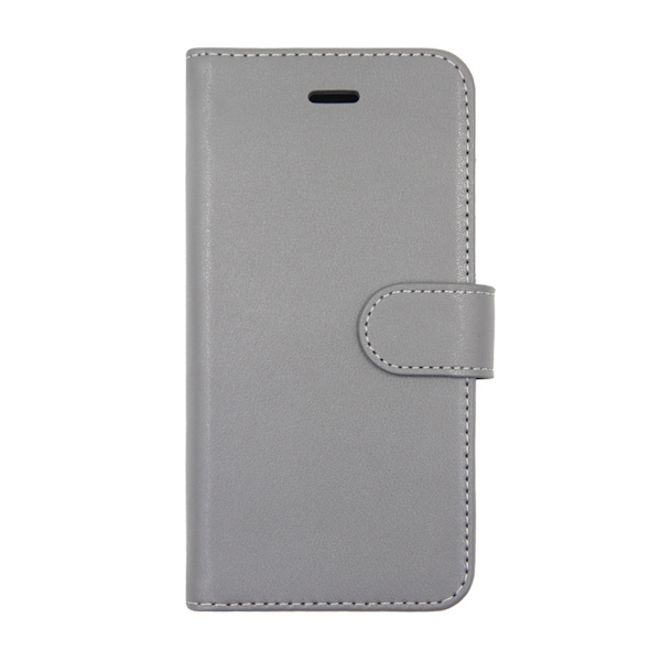 iPhone 6 och iPhone 6S Plånboksfodral Läder med Stativ - Grå