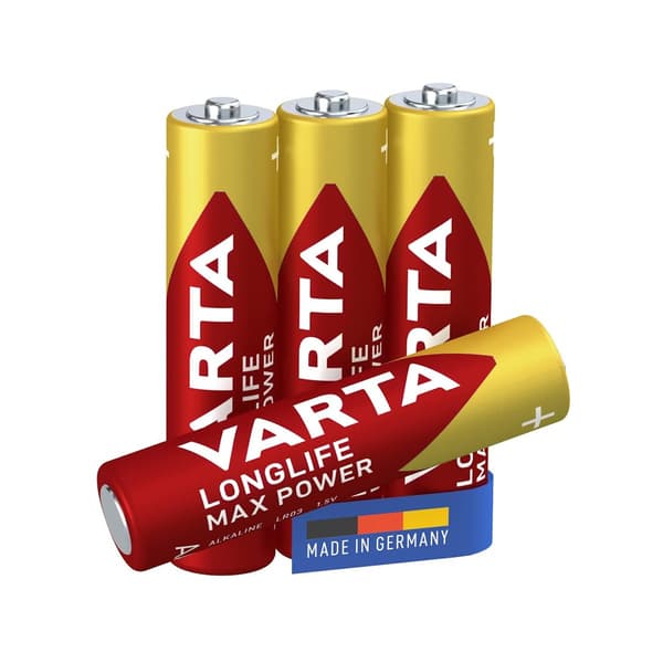 Varta Longlife Batteries 4-pack Max Power AAA 1.5 V