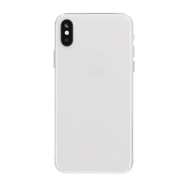 iPhone X Back Cover with Full Frame Premium - Silver