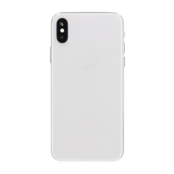 iPhone X Baksida med Komplett Ram Premium - Silver