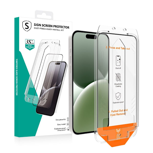 SiGN Screen Protector iPhone 17 – EZ Apply with dust-free applicator