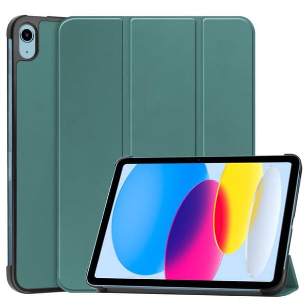 iPad A16 11" 2025/10.9" 2024 Tri-Fold Cover in PU Leather - Green