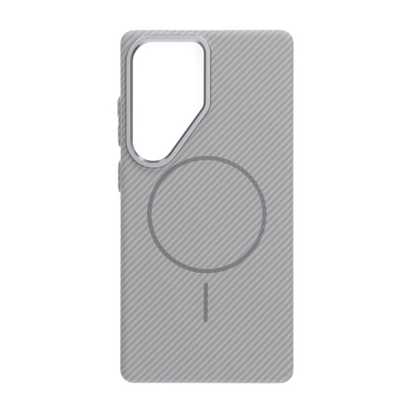 Samsung Galaxy S25 Ultra Mobile Case Carbon Patterned - Gray