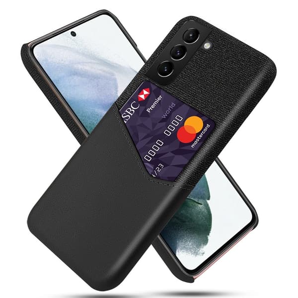 Case with Card Holder for Samsung Galaxy S21 FE - Black