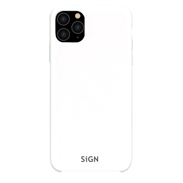SiGN Liquid Silicone Case för iPhone 11 Pro Max - Vit