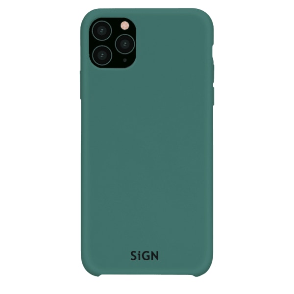 SiGN Liquid Silicone Case för iPhone 11 Pro Max - Mint