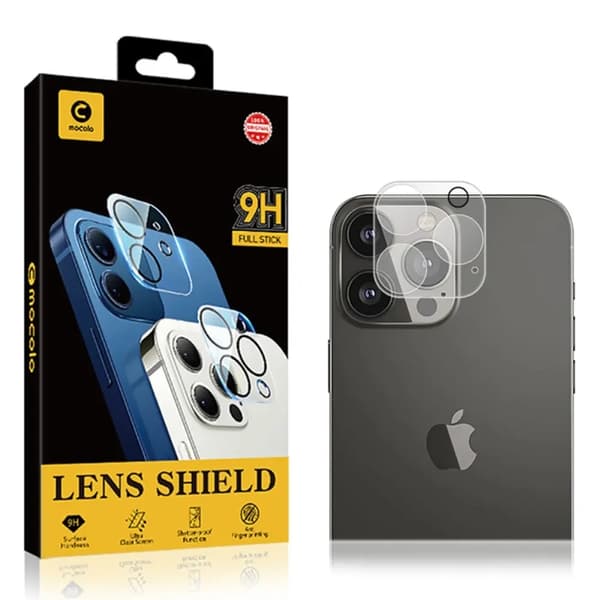 MOCOLO Linsskydd i Härdat Glas för iPhone 14 Pro/14 Pro Max - Genomskinlig