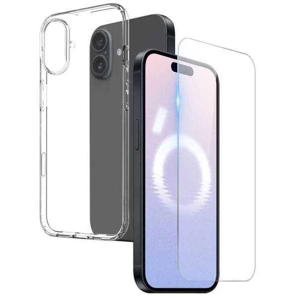 NORTHJO iPhone 16 Case + Screen Protector - Transparent