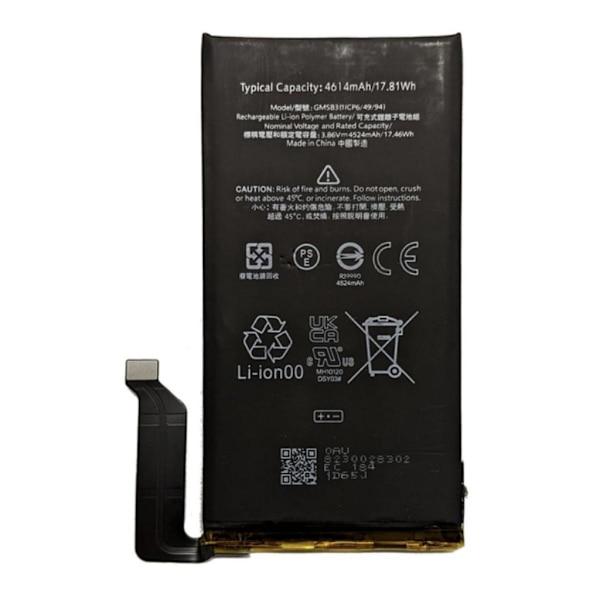 Google Pixel 9 Pro XL Battery