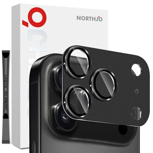 NORTHJO iPhone 17 Pro Lens protector - Black