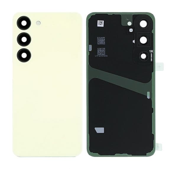 Samsung Galaxy S23 Baksida Original med tejp - Kräm Svart