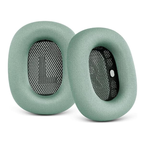 AirPods Max green mesh silicone earphone covers, one pair