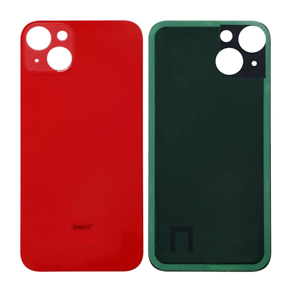iPhone 14 Plus Baksida Glas - Röd