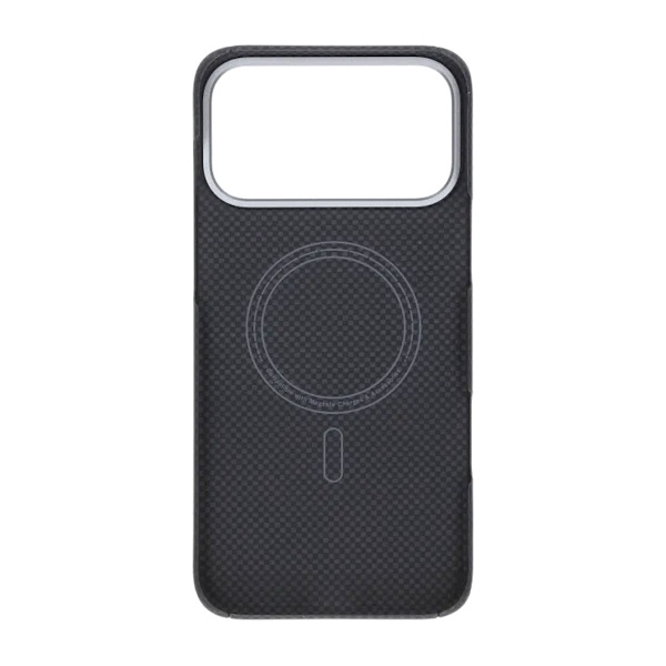 Kevlar Woven Magnetic Case - iPhone 17 Pro Max Black Plain Weave