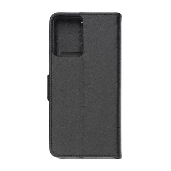 Flip Stand Leather Wallet Case For Motorola G04 Black